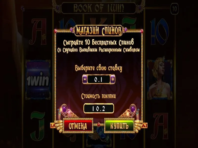 Бесплатные спины: как работает бонусный режим в Book of 1win
