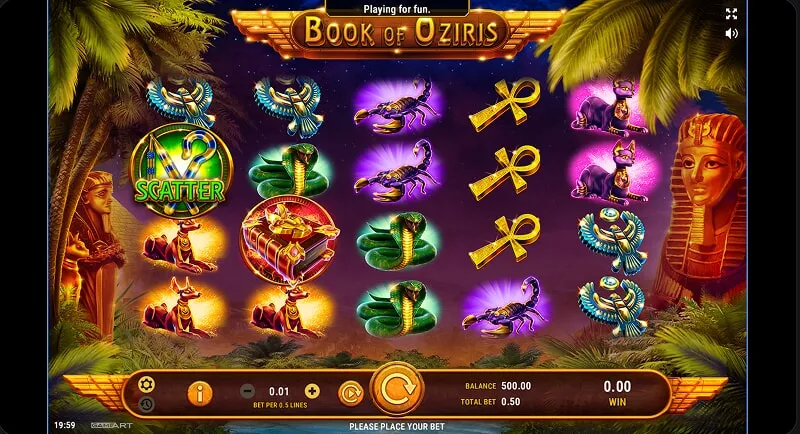 Besonderheiten des Spiels „Book of Oziris“