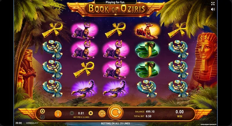Laden Sie das Spiel „Book of Oziris“ herunter