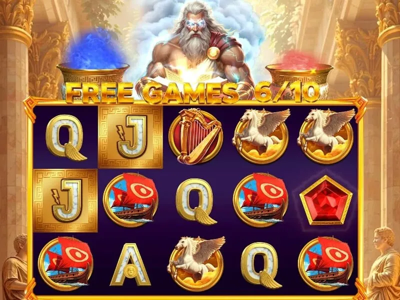 Бонус FREE GAMES в Book of Zeus 2