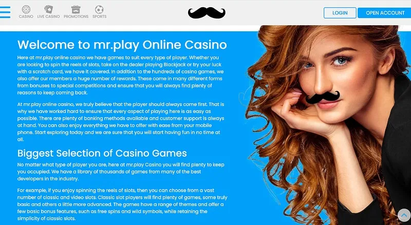 Языковые версии сайта Mr.Play