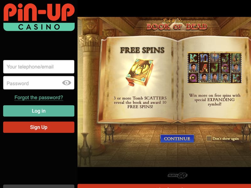 Book of Dead im Pin-up-Online-Kasino spielen