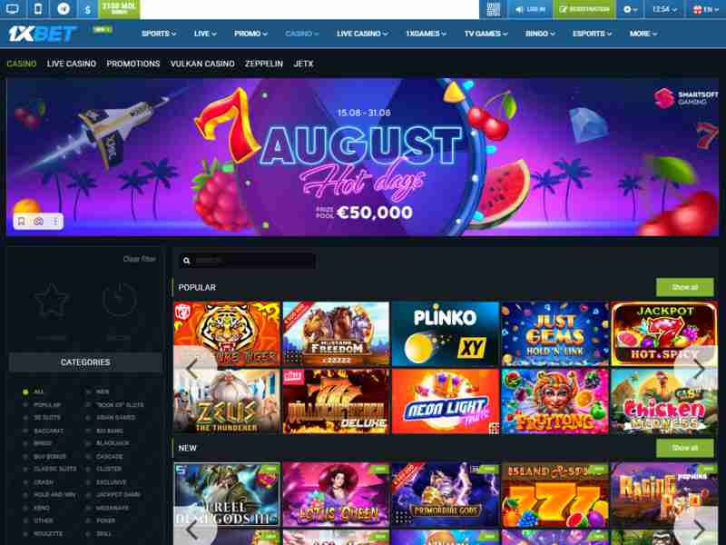 Play Book of Dead slot at 1xbet online casino