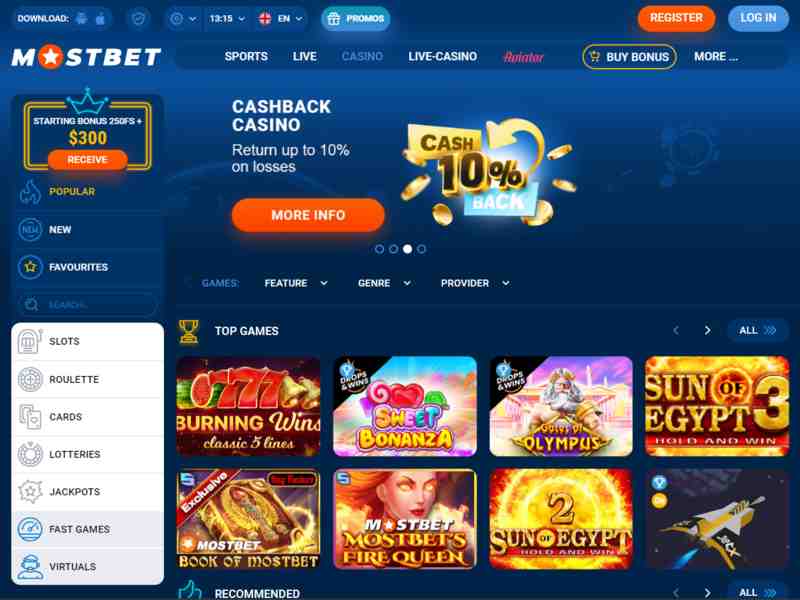 Mostbet online casino