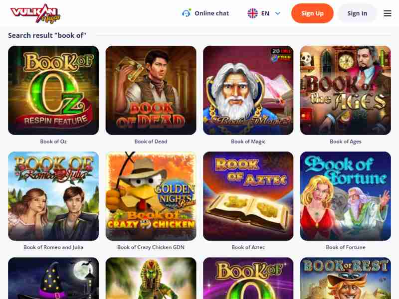 Juega Book of Dead en el Casino Online Vulkan Vegas