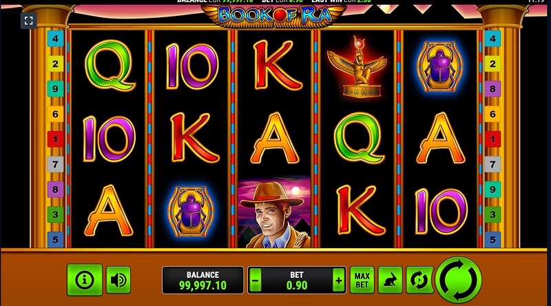 Играть бесплатно в Book of Ra