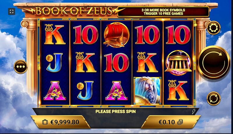 Играть бесплатно в Book of Zeus