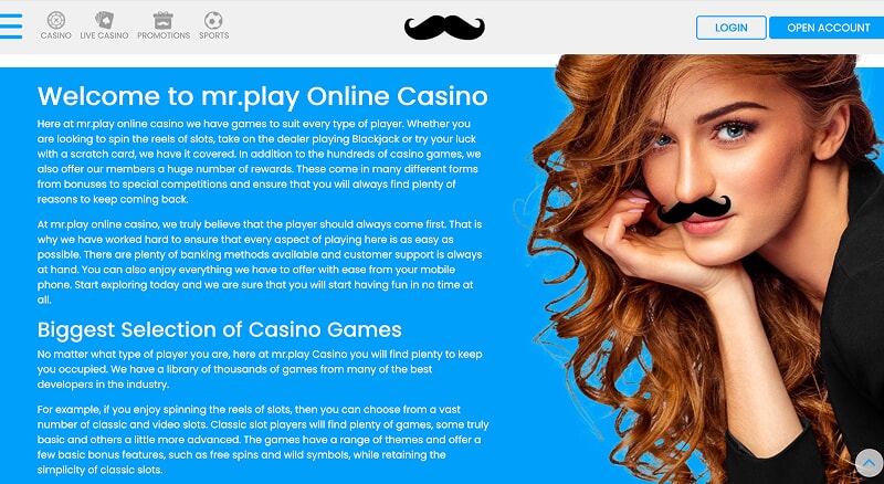 Языковые версии сайта Mr.Play